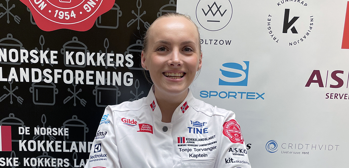 Tonje Torvang smiler mot kameraet